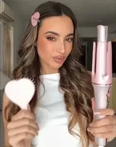 دستگاه کرلی شیگلم صورتی سایز 25 میل