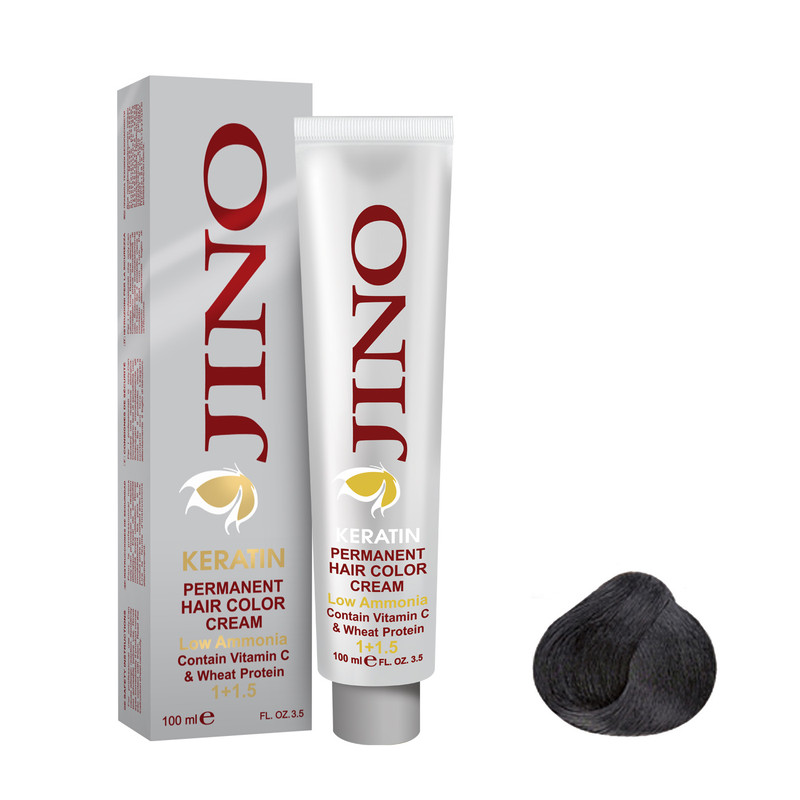 رنگ مو ژینو سری Natural شماره 0-1 حجم 100 میلی لیتر رنگ مشکی