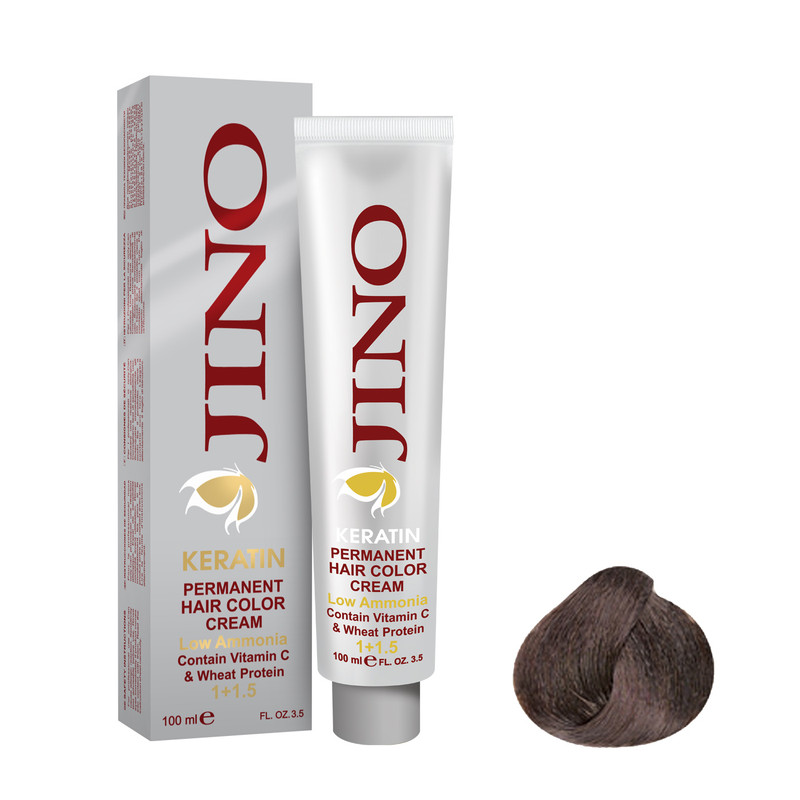 رنگ مو ژینو سری Natural شماره 0-4 حجم 100 میلی لیتر رنگ قهوه ای متوسط