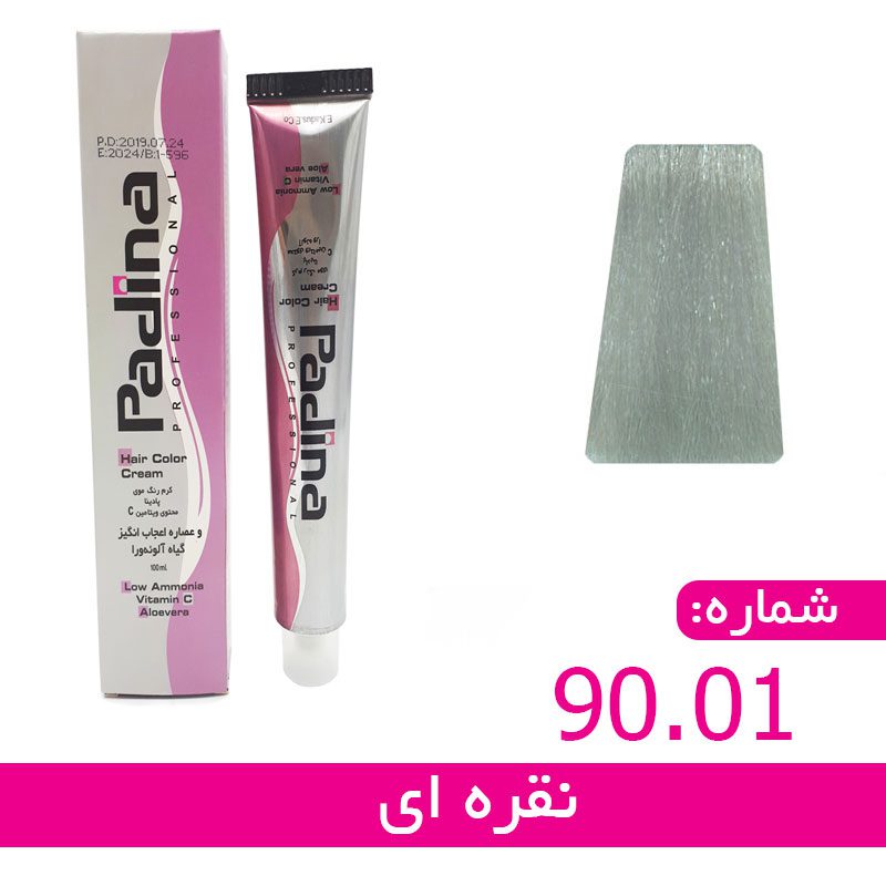 رنگ مو نقره ای پادینا 90.01