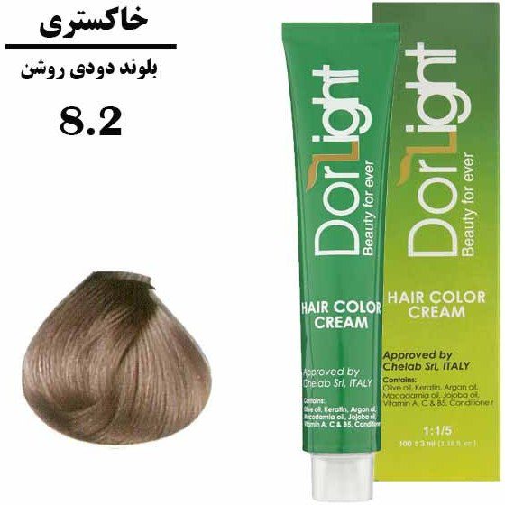 رنگ موی بلوند دودی روشن (8.2) دورلایت سری دودی