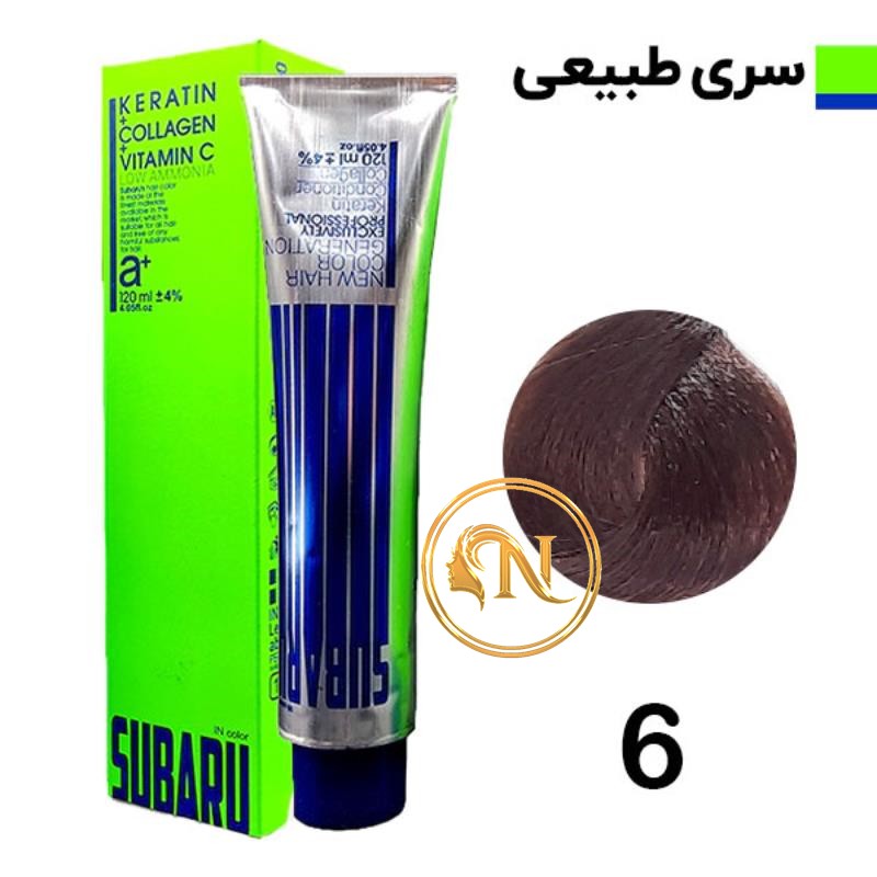 رنگ مو سوبارو بلوند تیره NATURAL شماره 6 حجم 120 میل