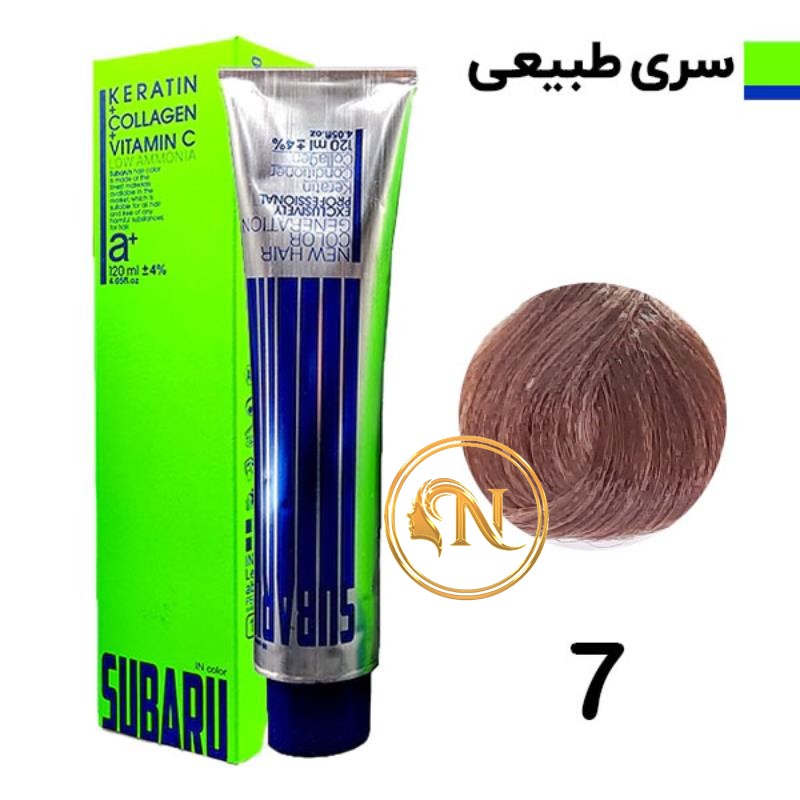رنگ مو سوبارو بلوند متوسط NATURAL شماره 7 حجم 120 میل