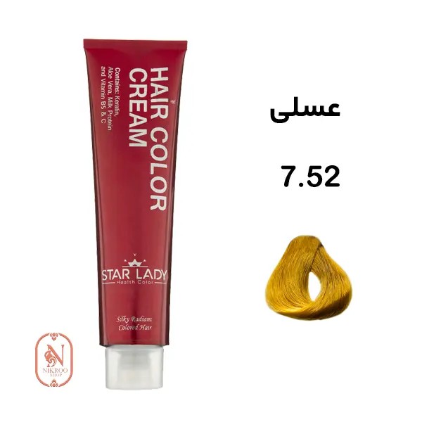 رنگ مو 7/52 STARLADY