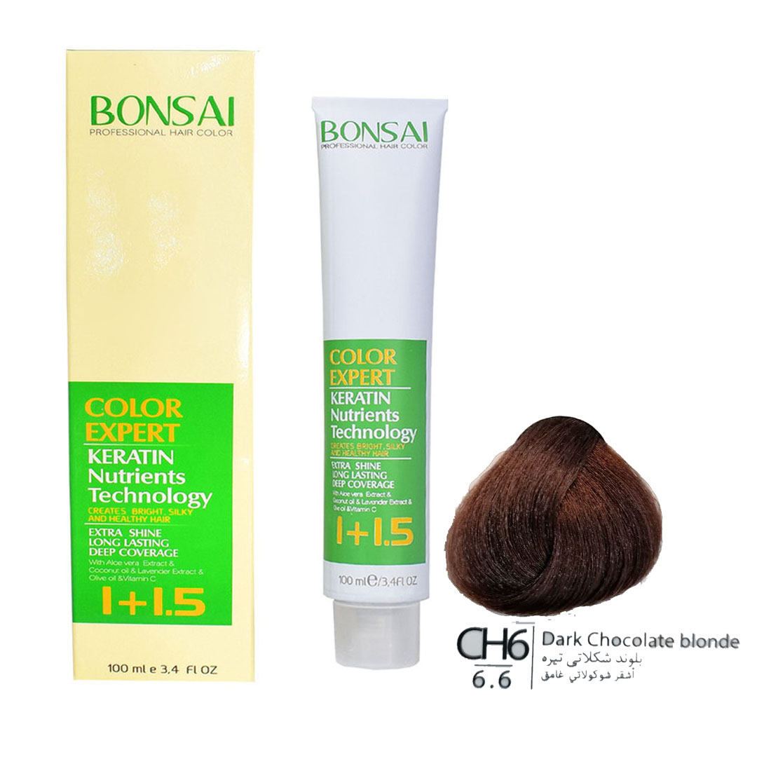 رنگ مو بن سای سری شکلاتی شماره CH6 بلوند شکلاتی تیره حجم 100 ml