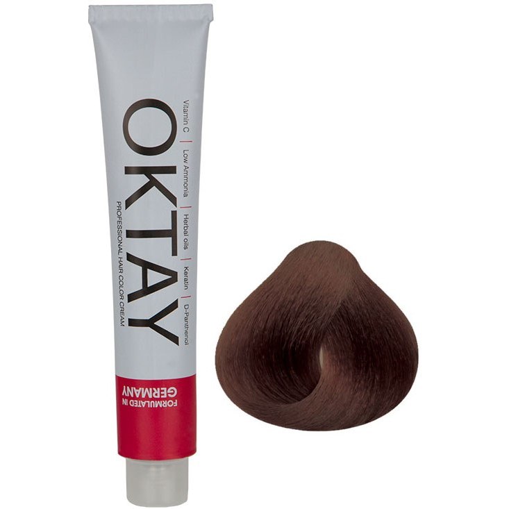 رنگ مو OKTAY سری HAZELNUT شماره 5.75 (فندقی تیره)