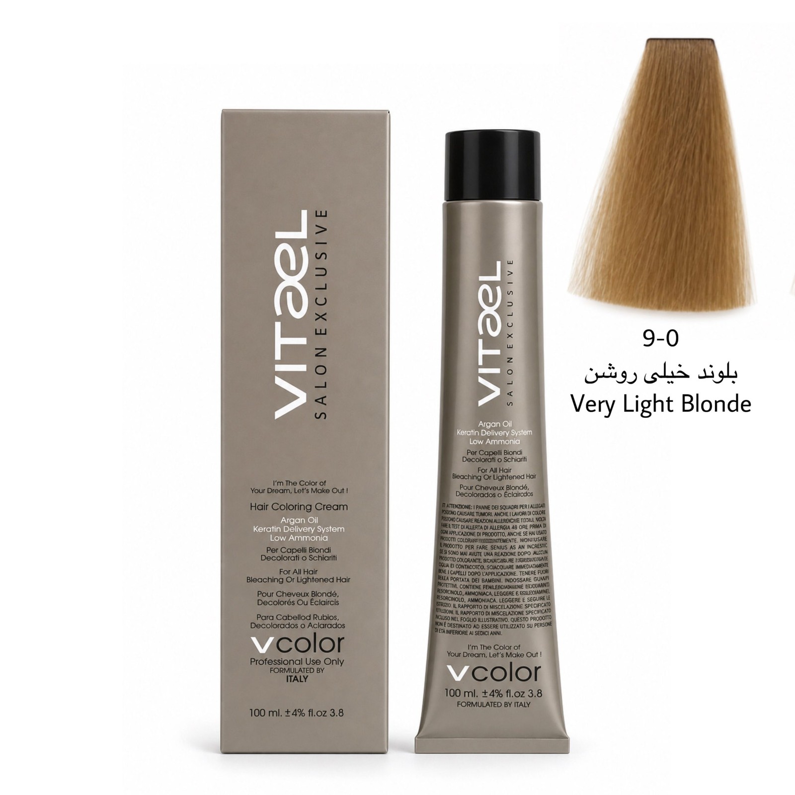 رنگ مو ویتاال شماره 9.0 (N9) بلوند خیلی روشن حجم 100 میل