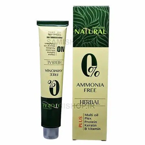 رنگ مو بدون آمونیاک نچرال Natural شماره 1/0 مشکی پرکلاغی حجم 100 میلی لیتر