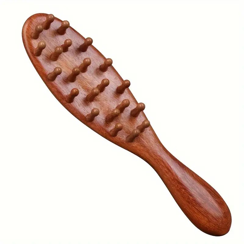 گواشا چوبی طرح شانه (شانه چوبی) / کد 3363