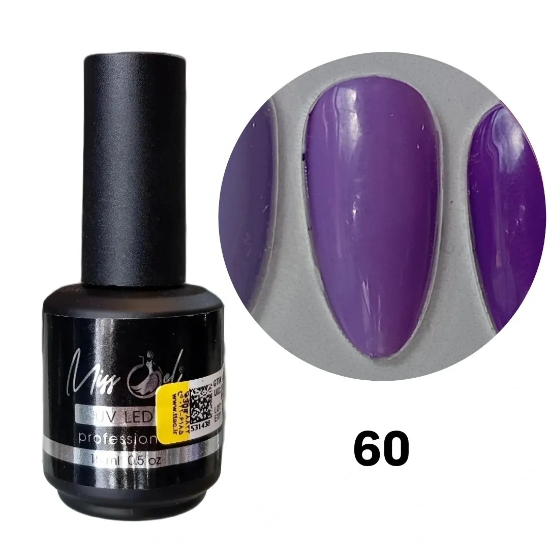 ژل لاک میس ژل شماره 60 Miss Gel