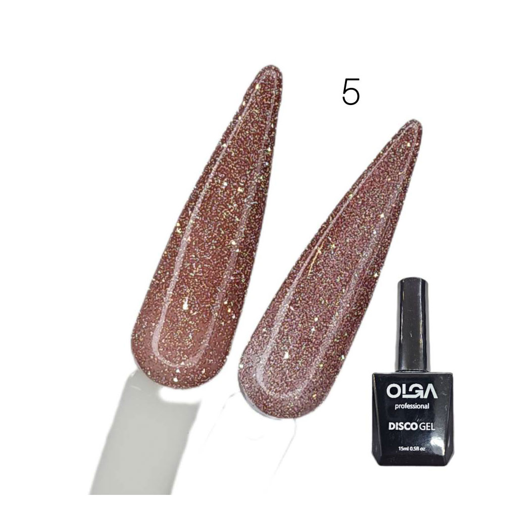 لاک ژل دیسکو برند الگا شماره 5