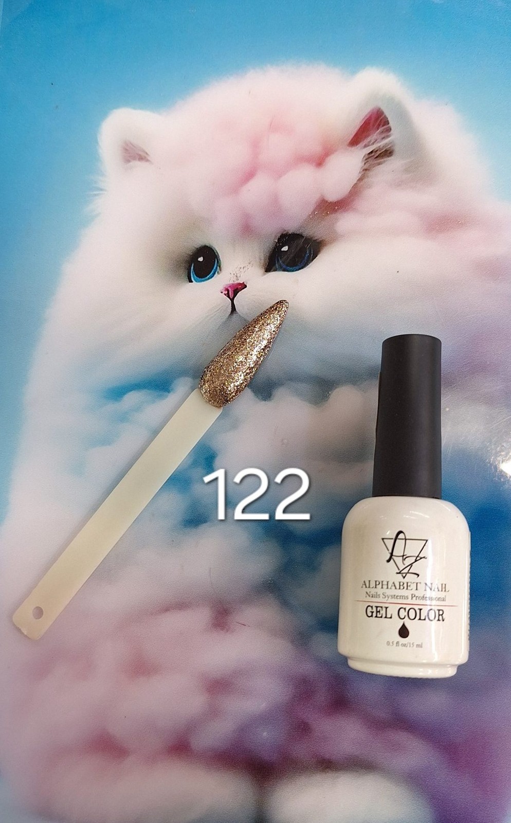 لاک ژل ای زد ALPHABET NAIL شماره 122