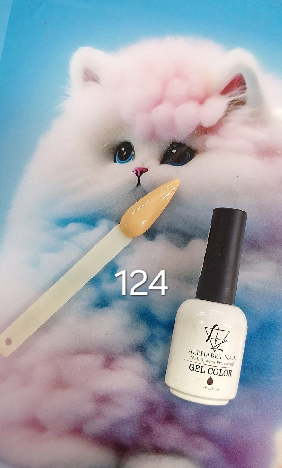 لاک ژل ای زد ALPHABET NAIL شماره 124