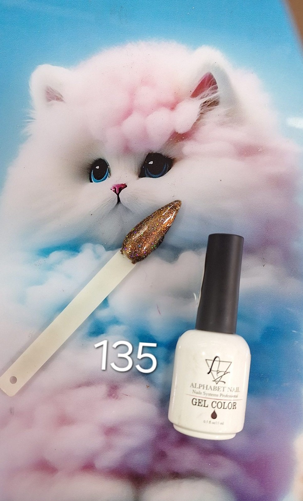 لاک ژل ای زد ALPHABET NAIL شماره 135