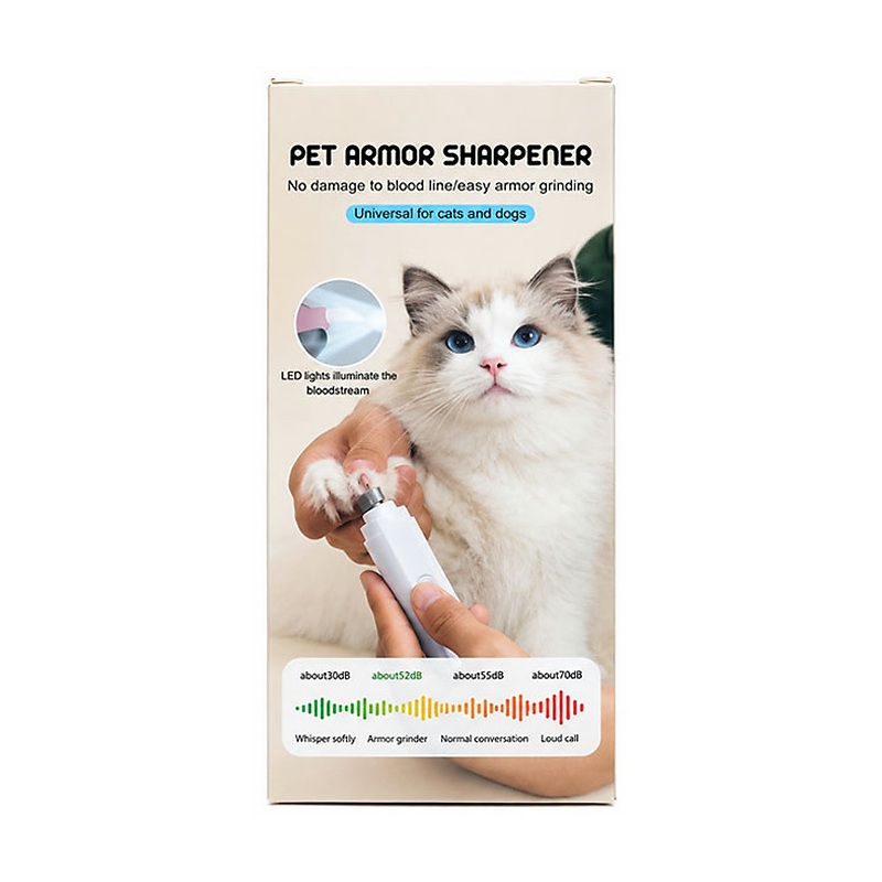 سوهان برقی ناخن سگ و گربه چراغ‌دار Pet Nail Grinder HD-7094