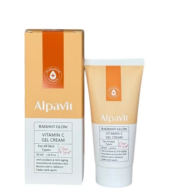 ALPAVIT ژل کرم تغذیه کننده پوست صورت حاوی ویتامین ث و فولیک اسید آلپاویت