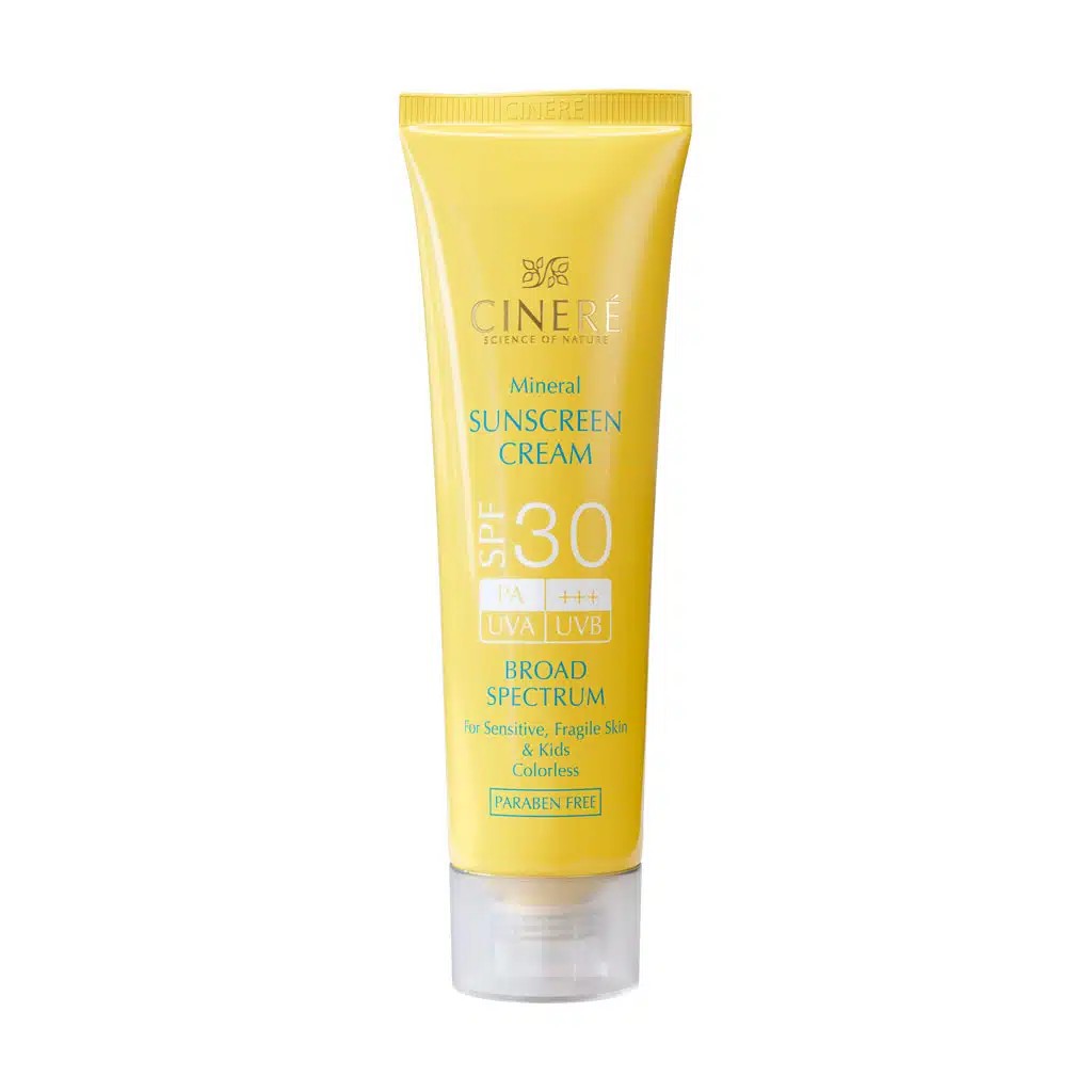 Cinere Mineral Sunscreen Cream SPF30 – Sensitive Skin 50ml