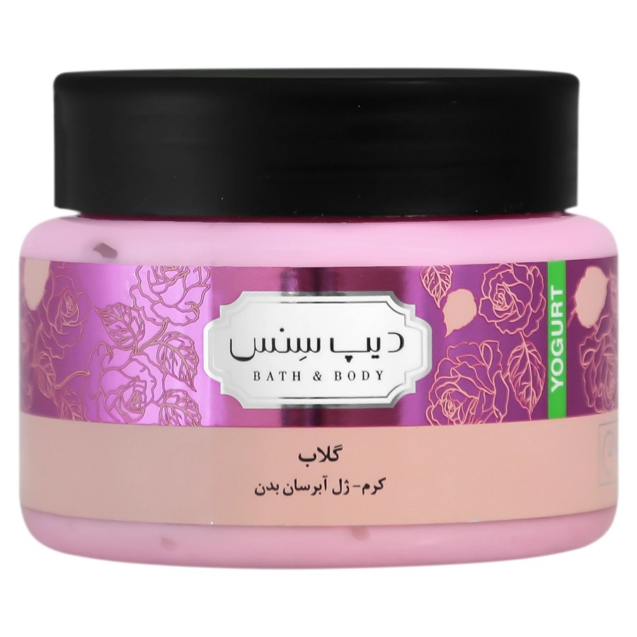 کرم ژل آبرسان بدن گلاب دیپ سنس