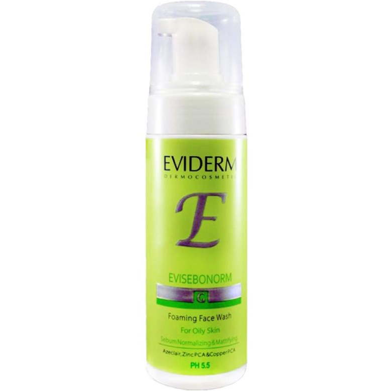 اویدرم اوی سبونورم فوم شستشوی صورت مناسب پوست چرب 150 ML