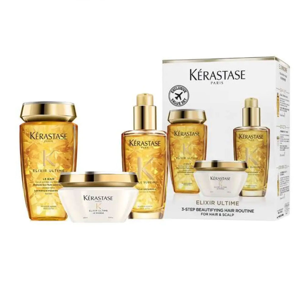 ست مراقبت از مو اورجینال برند Kerastase مدل Elixir Ultime Hair Care Set