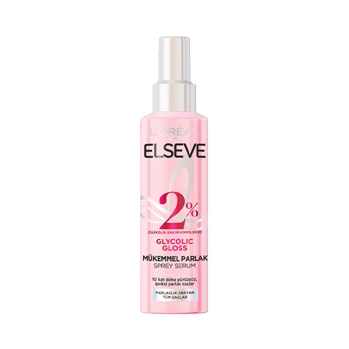 اسپری لورآل Loreal صورتی دوفاز، براق كننده موهای كدر مدل GLYCOLIC GLOSS، حجم 150ML