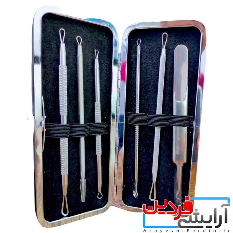 ست کومدون(پیلینگ صورت) 6 تکه کیف چرمی