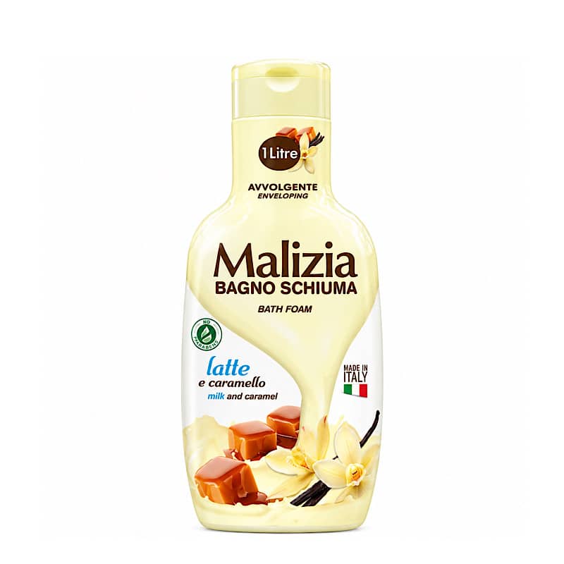 فوم حمام مالیزیا شیر و کارامل مدل Malizia اصل