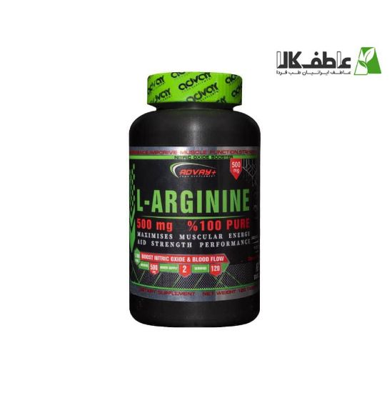 مکمل L-Arginine 500mg %100 PURE برند ADVAY+ (120 عدد)