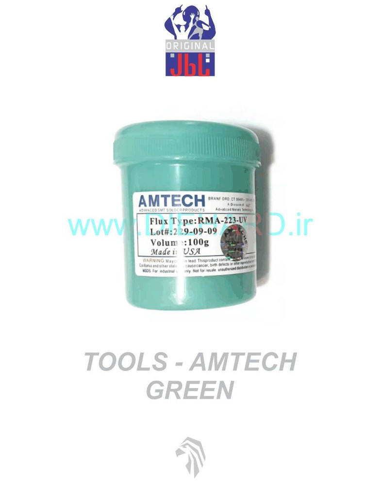 خمیر و روغن فلکس AMTECH 223.100G پک سبز اصلي