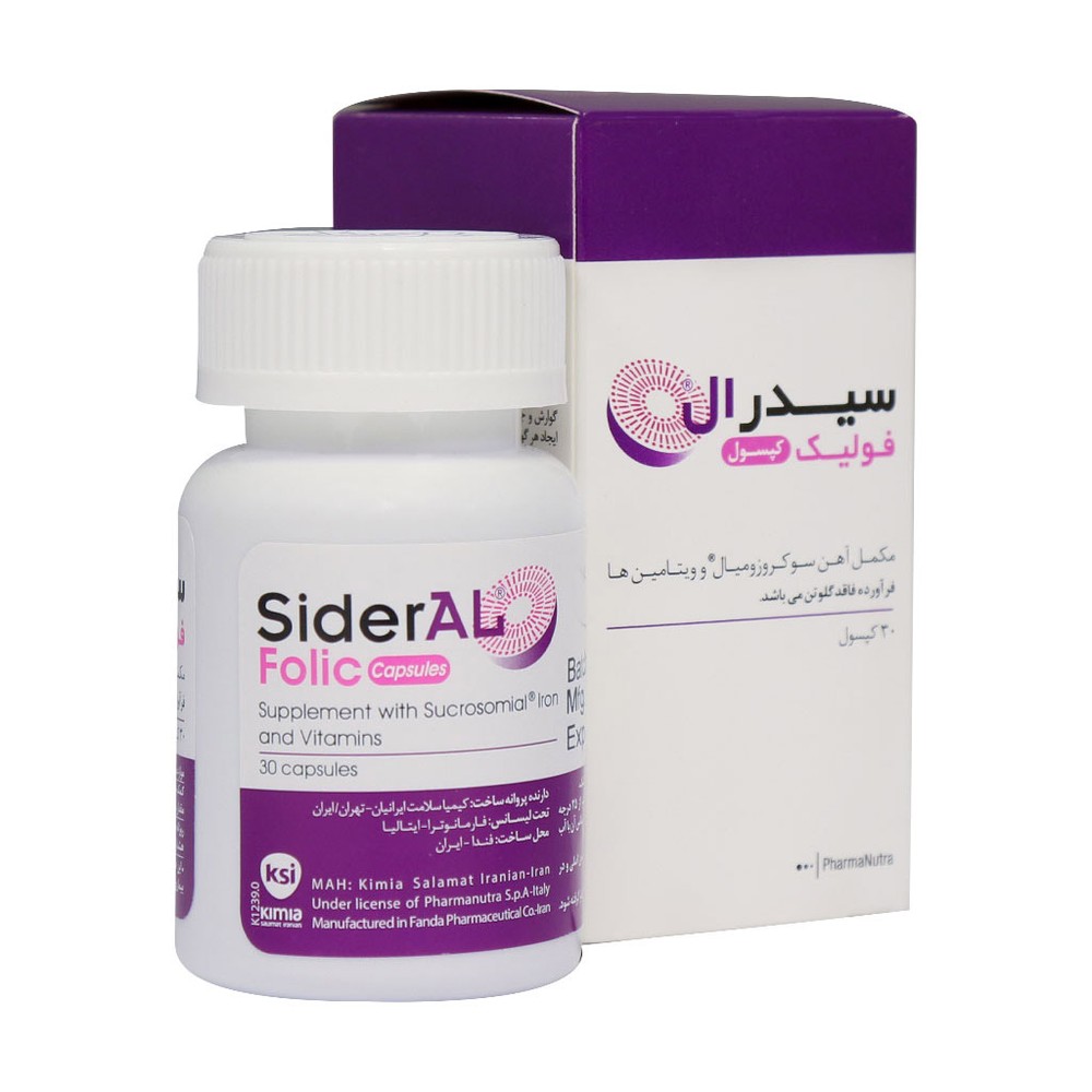 سیدرال فولیک کپسول 30 عددی تدبیر کالای جم