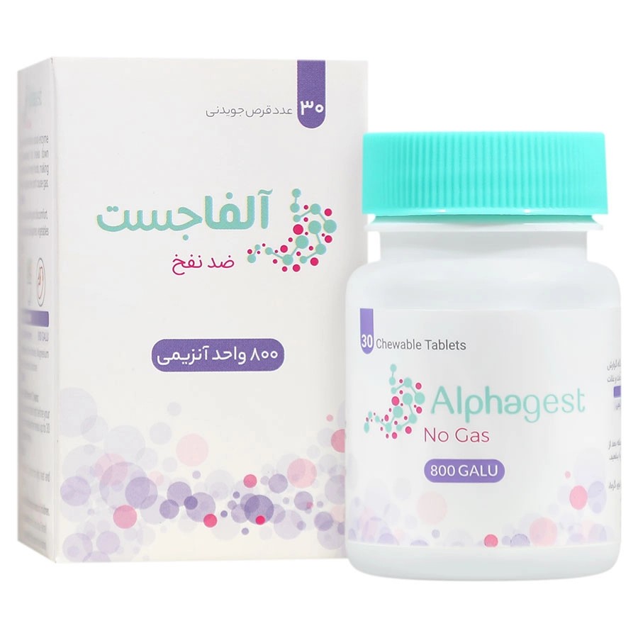 آلفاجست800 م گ قرص جویدنی 30 عددی باریج اسانس