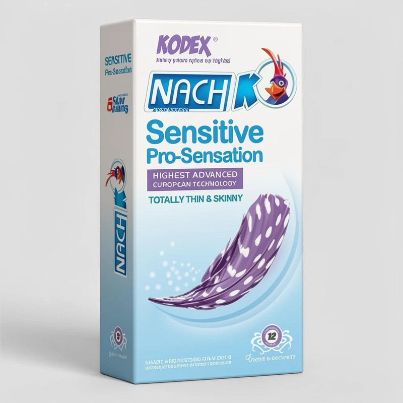 کاندوم ناچ کدکس مدل Sensitive pro-sensation بسته ۱۲ عددی