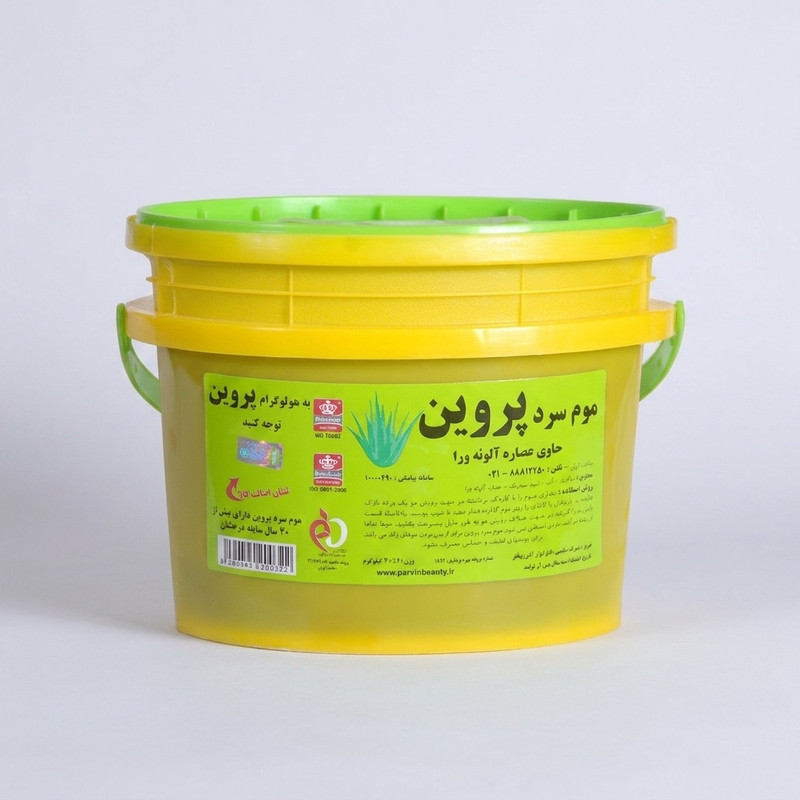 موم سرد پروین مدل Aloevera حجم 4000 گرم