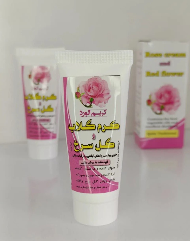 کرم گلاب و گل سرخ نیکا
