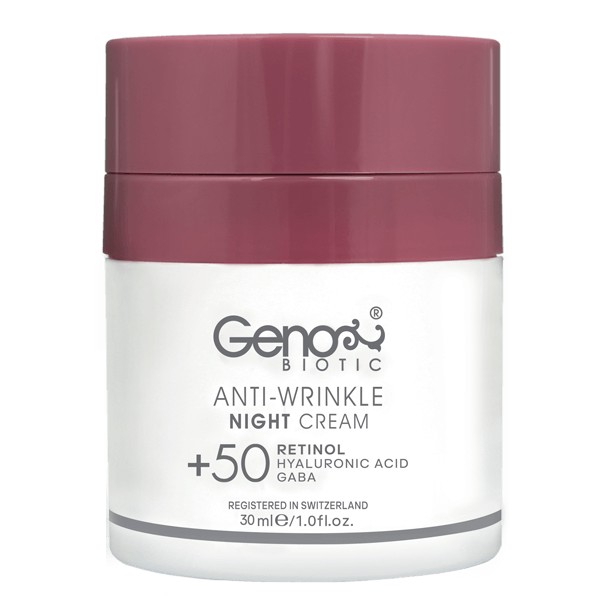 کرم ضد چروک شب ژنوبایوتیک +50 | رتینول و گابا برای کاهش چروک عمیق | Genobiotic Night Cream