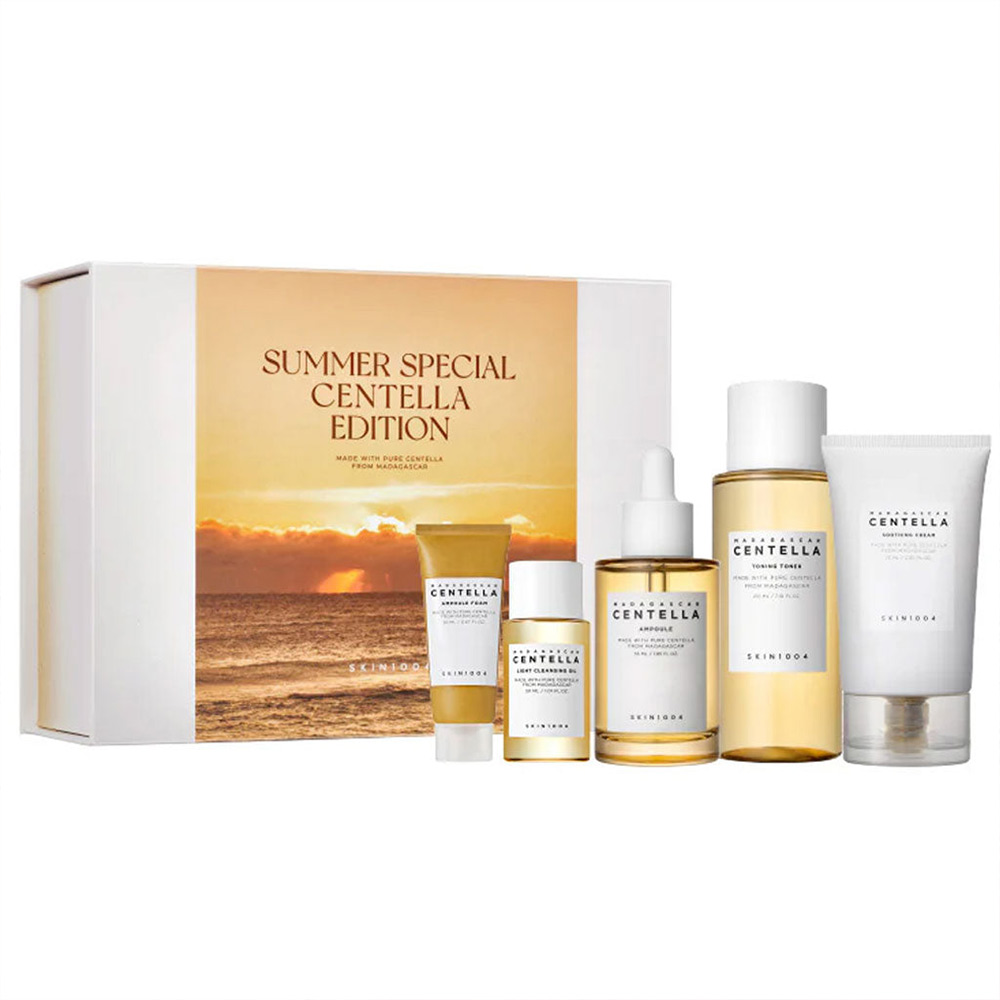 پک ویژه محصولات ترمیم کننده و تسکین دهنده سنتلا ماداگاسکار اسکین 1004- Travel kit مناسب انواع پوست