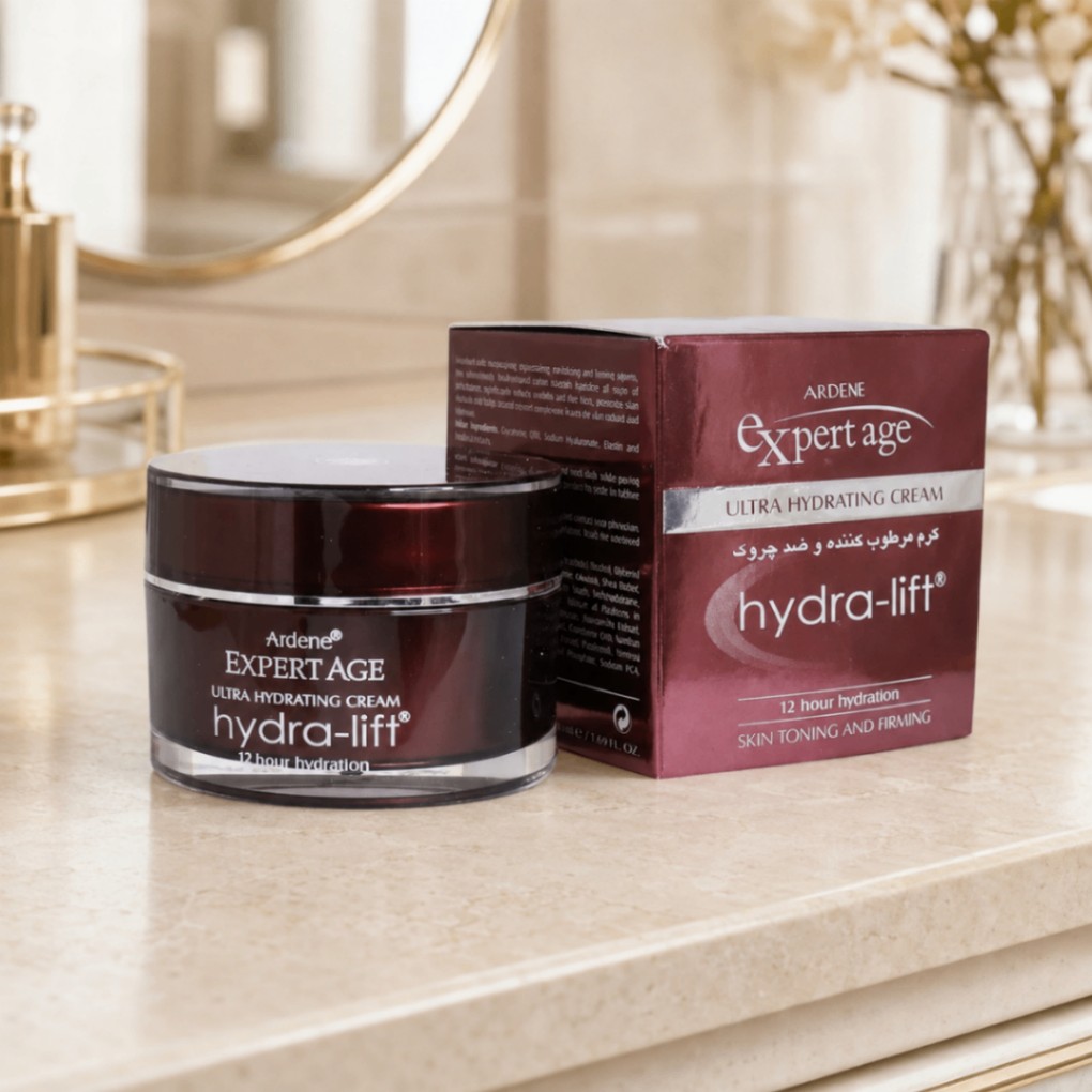 کرم آبرسان و ضدچروک آردن Expert Age مدل Hydra-Lift، مناسب صورت و گردن، وزن ۵۰ گرم