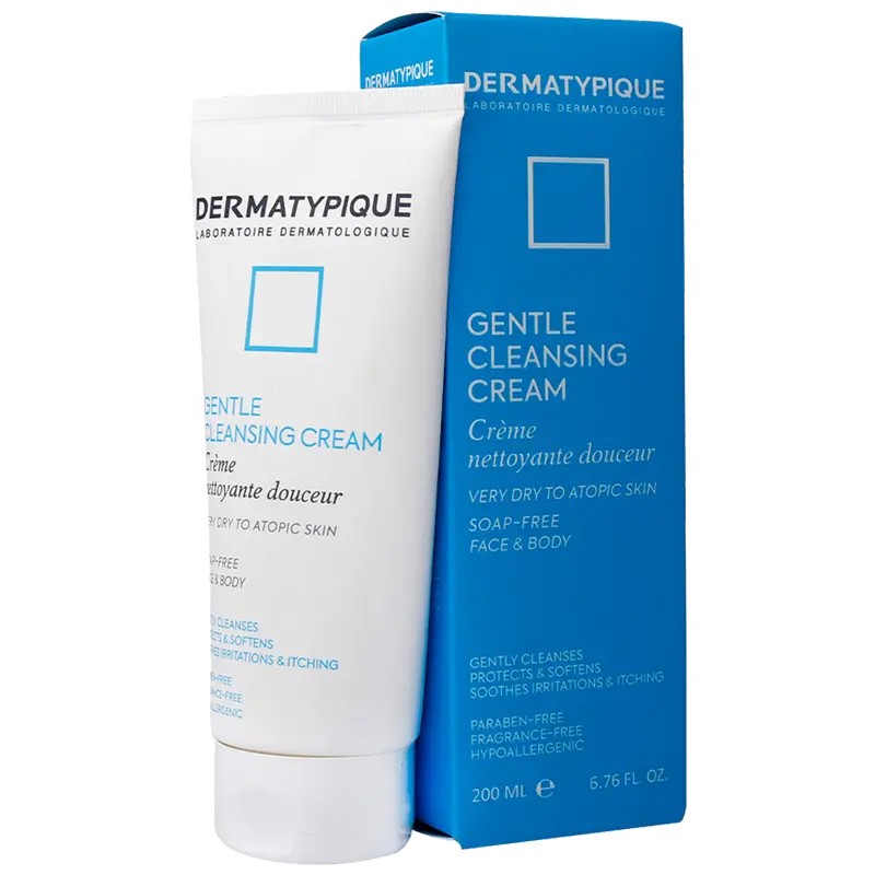 کرم شستشو صورت و بدن درماتیپیک 200 میل مدل Gentle Cleansing Cream