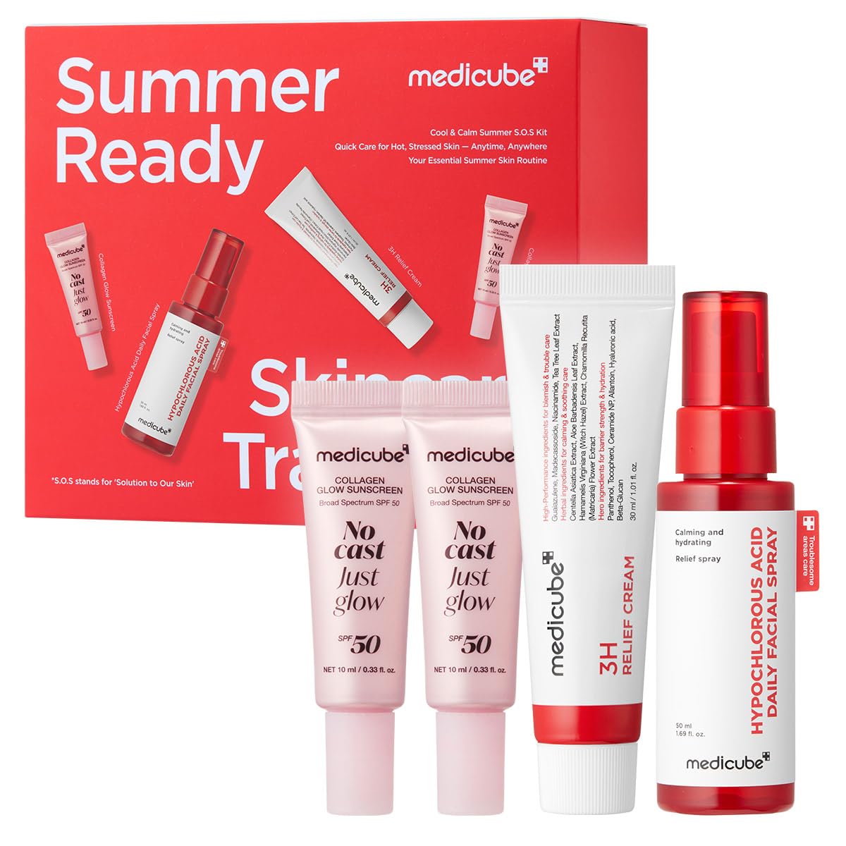 ست مراقبت Summer-Ready Skincare Travel Kit for Quick Cooling & Soothing مدیکیوب