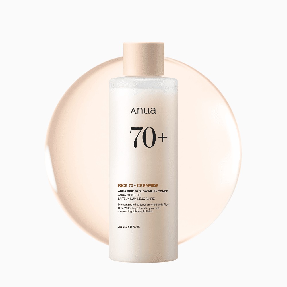 تونر روشن کننده و آبرسان برنج انوا Anua Rice 70 Anua Rice 70 Glow Milky Toner
