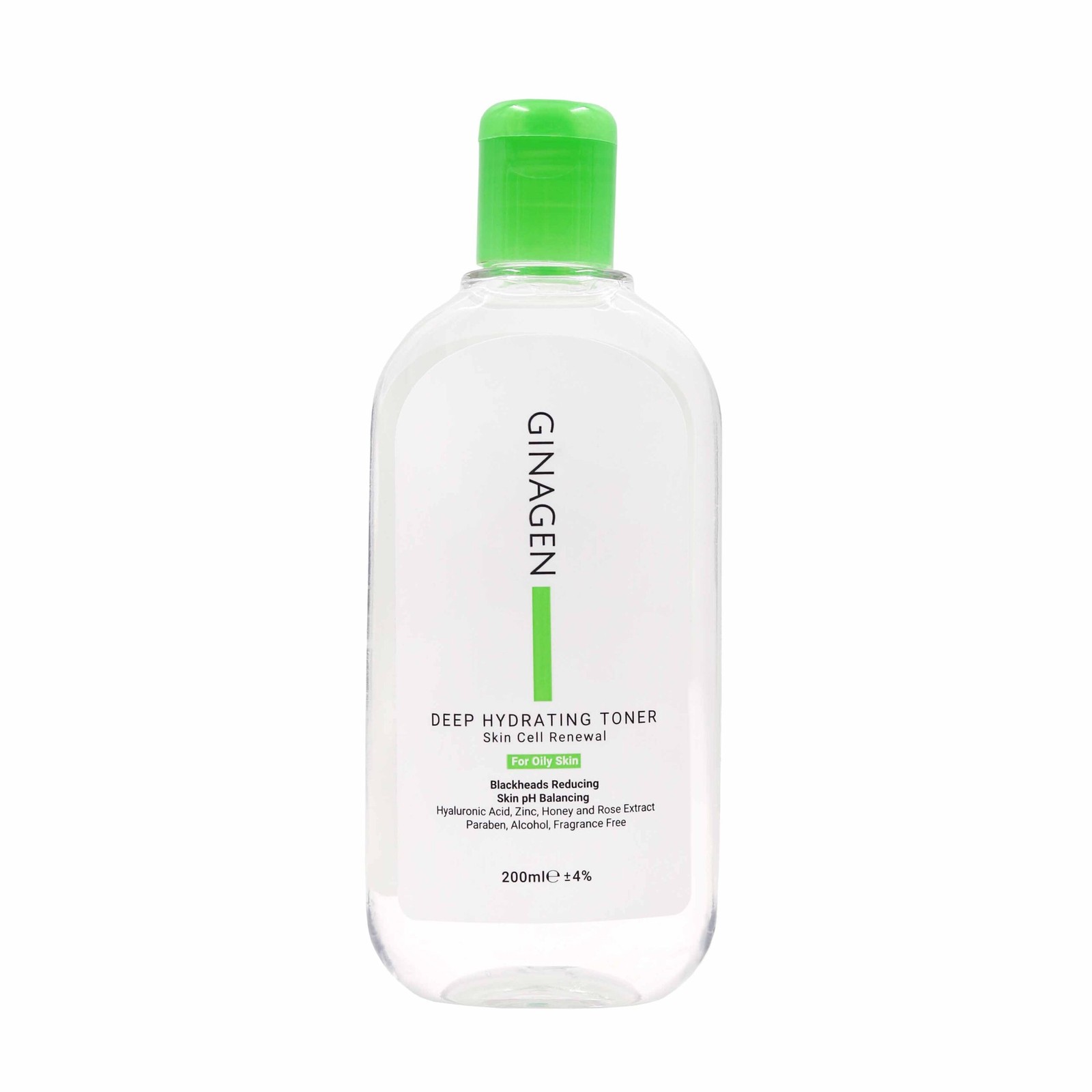 تونر رطوبت رسان پوست چرب GINAGEN ا Ginagen Deep Hydrating Toner For Oily Skin 200ml