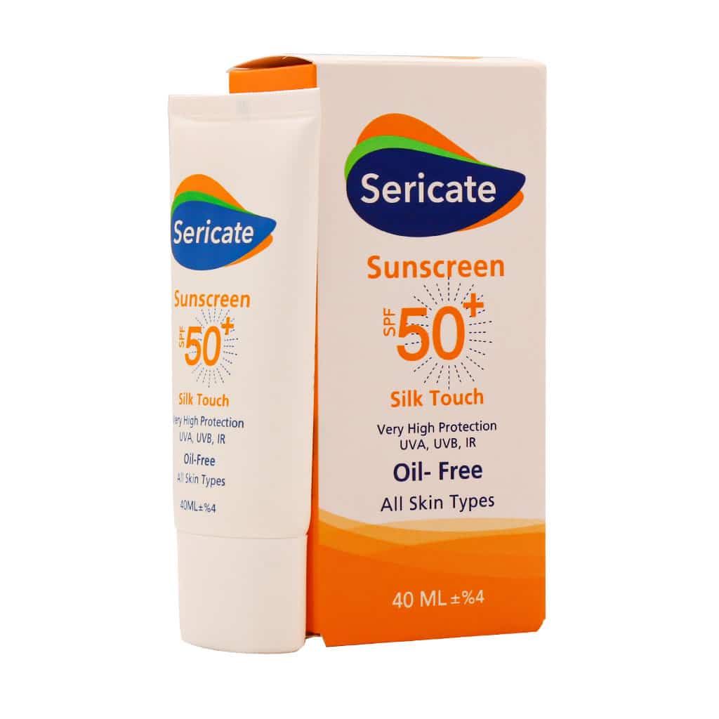 کرم ضد آفتاب سیلک تاچ SPF50 سری کیت 40 میلی لیتر Sericate Silk Touch Spf50 Sunscreen Cream 40 ml