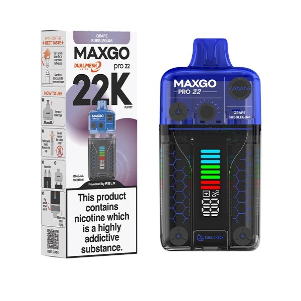 پاد یکبار مصرف maxgo pro 22 22000 puff