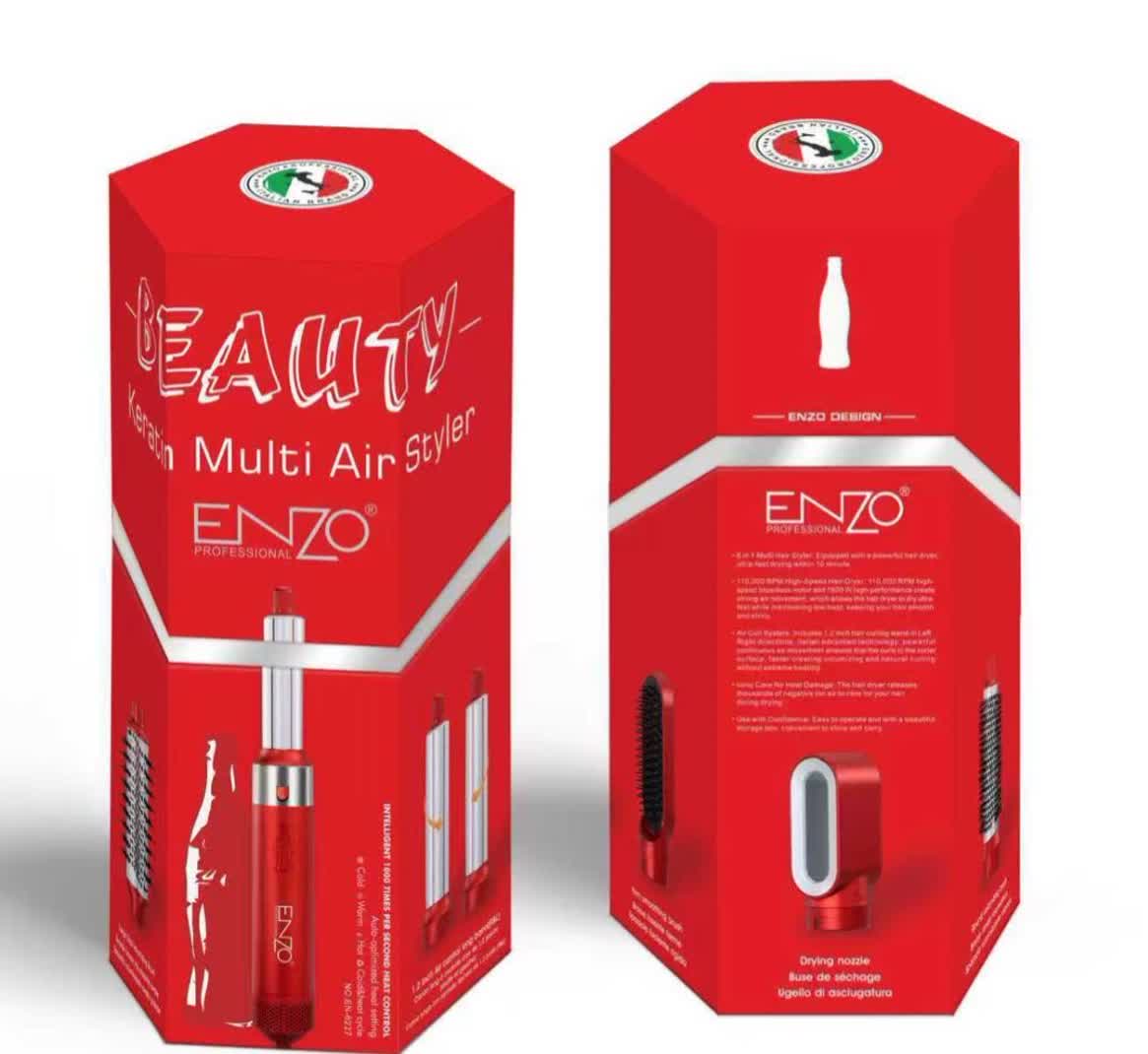 سشوار و اتو چندکاره انزو ENZO مدل Keratin Multi Air Styler