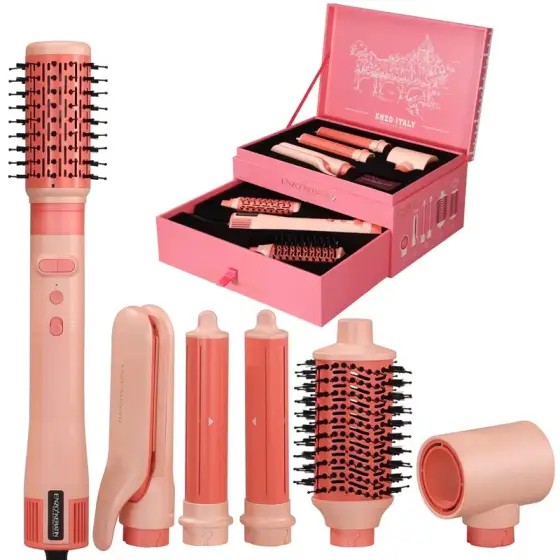 ست سشوار برس‌دار حالت‌دهنده 1200 وات ENZO Professional مدل EN-508 Keratin
