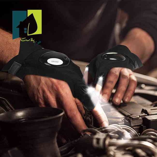 دستکش کار چراغدار