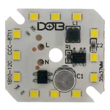 LED DOB مهتابی 10W-220V-مربعی35*37mm