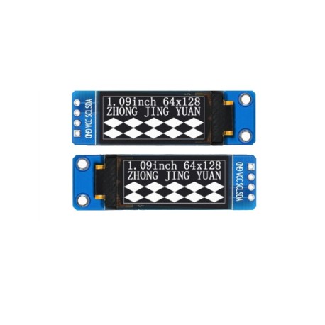 OLED 1.09 inch OLED Module white 64x128 IIC/ SSD1312
