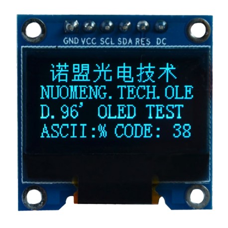 OLED 0.96 inch OLED display module 128x64 SSD1306 IIC SPI / Blue