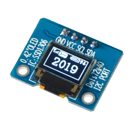 OLED 0.42 inch OLED Module White 70x40 IIC / SSD1315